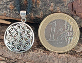 Anhänger 95 A Blume des Lebens - Silber