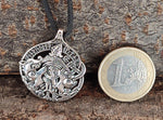 Anhänger 398 Tyr mit Fenrir - Silber