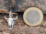 Stier 7 mit Schlangenkette - Silber