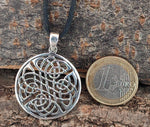 Keltenknoten 26 mit Schlangenkette - Silber