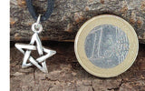 Pentagramm 118 mit Schlangenkette - Silber