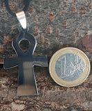 Ankh 10 mit Panzerkette - Edelstahl