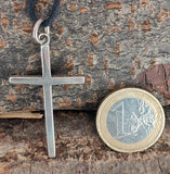 Kreuz 20 mit Schlangenkette - Silber