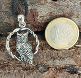 Eule 272 mit Schlangenkette - Silber