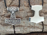 Thorshammer 149 mit Schlangenkette - Silber