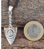 Pfeilspitze 387 mit Korbkette - Silber