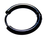 Klappcreole schwarz 14mm - Edelstahl