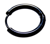 Klappcreole schwarz 14mm - Edelstahl