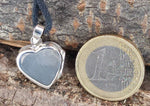 Herz Medaillon 186 mit Schlangenkette - Silber