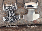 Thorshammer 68 mit Königskette - Edelstahl