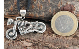 Motorrad 265 mit Schlangenkette - Silber