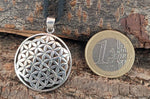 Anhänger 96 Blume des Lebens - Silber