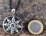Chaosstern 77 mit Panzerkette - Edelstahl