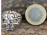 Ring Totenkopf, Gr. 54-74 (tk6) - Silber
