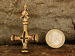 Anhänger 72 Wolfskreuz - Bronze