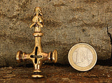 Anhänger 72 Wolfskreuz - Bronze