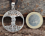 Lebensbaum 208 mit Schlangenkette - Silber