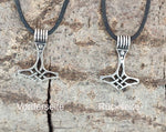 Thorshammer 71 A mit Schlangenkette - Silber