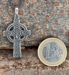 Keltenkreuz 31 mit Schlangenkette - Silber