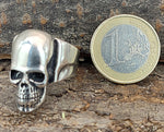 Ring Totenkopf, Gr. 62-74 (tk8) - Silber