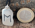 Rune Ehwaz 305 mit Schlangenkette - Silber