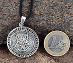 Wolfskopf 394 mit Schlangenkette - Silber