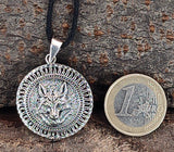 Wolfskopf 394 mit Schlangenkette - Silber