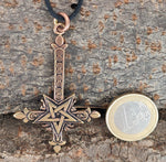 Anhänger 120 Kreuz - Bronze