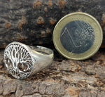 Ring Lebensbaum, Gr. 48-66 (lb3) - Silber