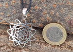 Blume des Lebens 203 mit Schlangenkette- Silber