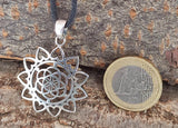 Blume des Lebens 203 mit Schlangenkette- Silber