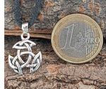 Keltischer Knoten 107 mit Schlangenkette - Silber