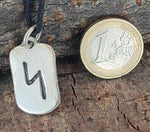 Rune Jera 314 mit Schlangenkette - Silber