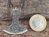 Kombi 347 Thorshammer mit Königskette - Silber