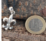 Fleur-de-Lis 40 mit Schlangenkette - Silber