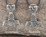 Thorshammer 59 mit Königskette - Edelstahl