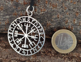 Anhänger 281 Wikinger Kompass - Silber