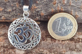 Om / Aum 189 mit Schlangenkette - Silber