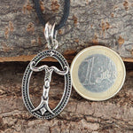 Irminsul 282 mit Korbkette - Silber