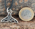Walflosse 270 mit Schlangenkette - Silber