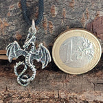 Drache 9 mit Schlangenkette - Silber