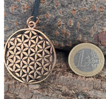 Anhänger 86 Blume des Lebens - Bronze