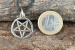 Pentagramm 52 mit Schlangenkette - Silber