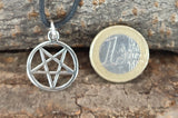 Pentagramm 52 mit Schlangenkette - Silber
