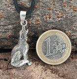 Wolf 8 A mit Schlangenkette - Silber