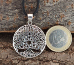 Lebensbaum 401 mit Schlangenkette - Silber