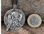 Odin mit Raben 294 mit Königskette - Silber