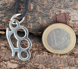 Schlagring 176 mit Schlangenkette - Silber