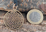 Anhänger 85 Blume des Lebens - Bronze