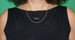 Schlichte Kette 2 mm - silbern - Edelstahl